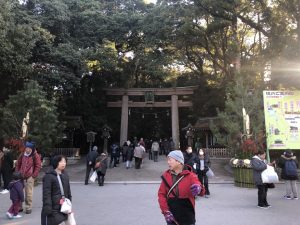 日本最古の神社にて初詣